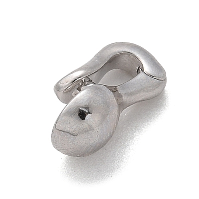 925 Sterling Silver Snap on Bails STER-D300-17P-01-1