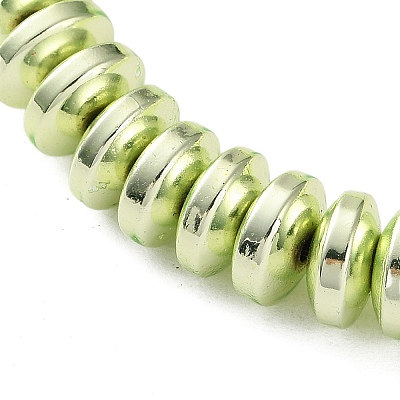 Electroplated Synthetic Non-magnetic Hematite Beads Strands G-C248-A01-5x8mm-01-1