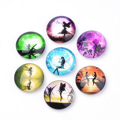 Fridge Magnets Glass Decorations GGLA-Q051-30mm-050-1