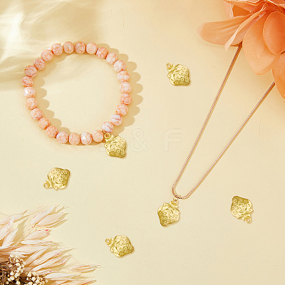 100Pcs Brass Charms KK-DC0003-58-1