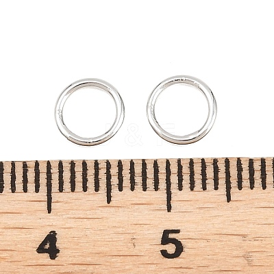 Brass Closed Jump Rings KK-D257-01P-02-1