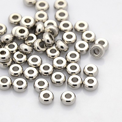 Tarnish Resistant Rondelle 304 Stainless Steel Beads STAS-N044-23-1
