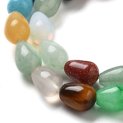Natural & Synthetic Mixed Gemstone Beads Strands G-B106-A30-01-1