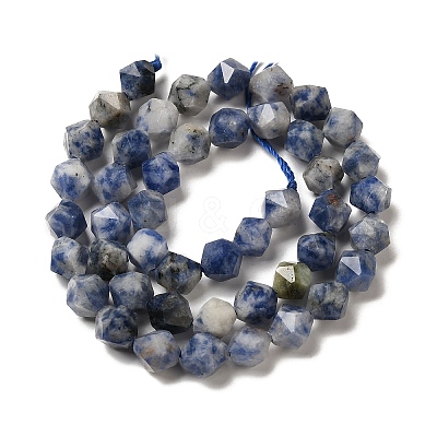Natural Blue Spot Stone Beads Strands G-K382-A12-02-1