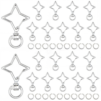 40 Sets Alloy Swivel Clasps FIND-SP0004-33B-1
