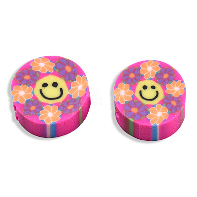 Handmade Polymer Clay Beads CLAY-T019-14D-1