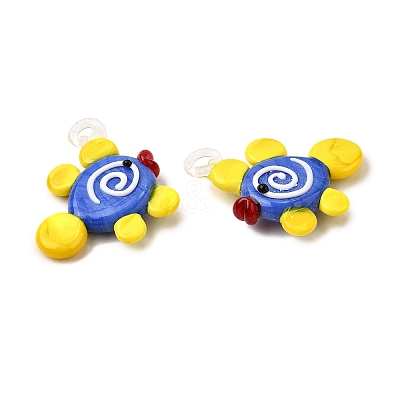 Handmade Lampwork Pendants LAMP-S079-03C-1