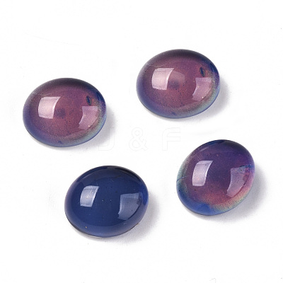 Glass Cabochons GLAA-R218-02-1
