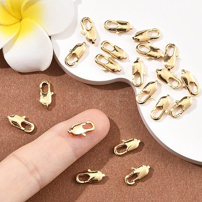 SHEGRACE Brass Lobster Claw Clasps XGR0007G-08G-1