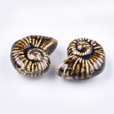Handmade Porcelain Beads X-PORC-S498-32A-1