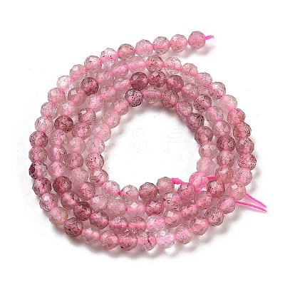 Natural Strawberry Quartz Beads Strands X-G-G140-A03-03-1