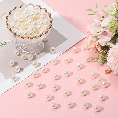 Imitation Pearl Acrylic Beads PEAR-LT0001-02B-1