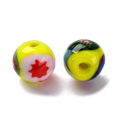 Handmade Millefiori Lampwork Beads LAMP-R003-02A-03-1