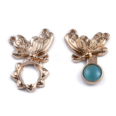 Alloy Snap Lock Clasps FIND-WH0048-67D-1
