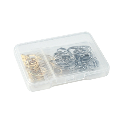 40Pcs 2 Colors 304 Stainless Steel Leverback Earring Findings STAS-FS0001-69-1
