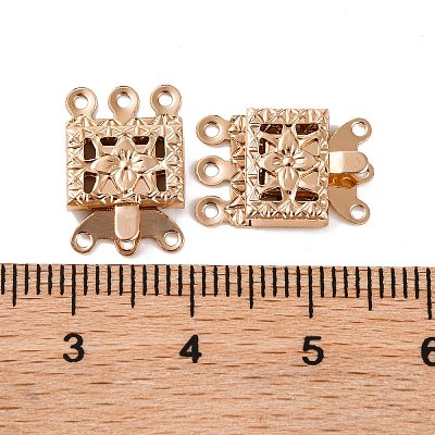 Brass Box Clasps KK-XCP0001-75KCG-1