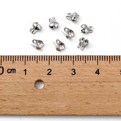 Tarnish Resistant 304 Stainless Steel Bead Tips X-STAS-R063-21-1