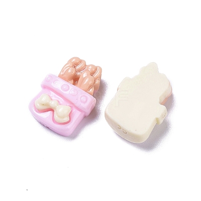 Opaque Cute Resin Decoden Cabochons RESI-B024-01K-1