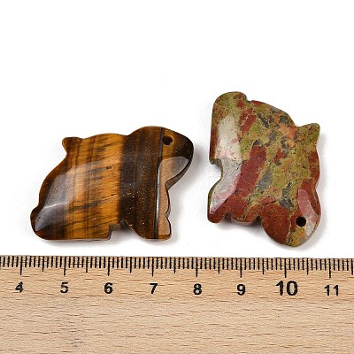 Natural & Synthetic Mixed Stone Pendants G-G275-04-1