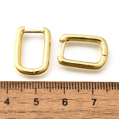 Brass Huggie Hoop Earrings EJEW-F245-04G-A-1