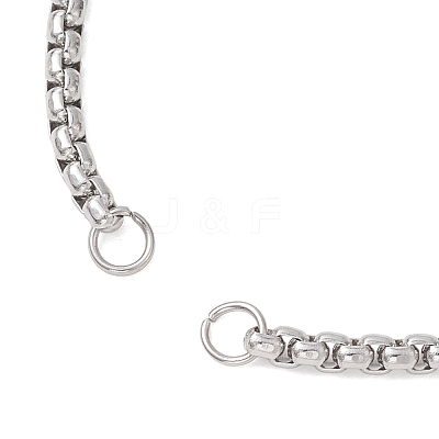 304 Stainless Steel Box Chain Bracelet Making AJEW-JB01505-1