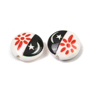 Printed Handmade Porcelain Beads PR-CBA938E-02-1