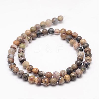 Natural Jasper Bead Strands G-K153-B24-4mm-1