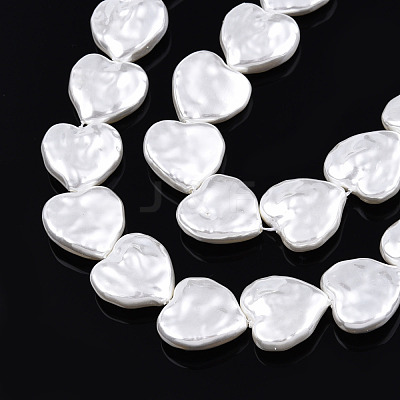 ABS Plastic Imitation Pearl Beads Strands KY-N015-09-B01-1