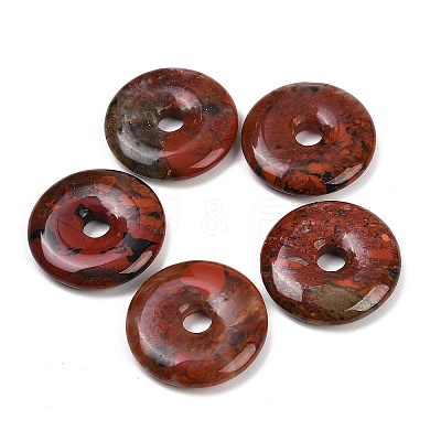Natural Brecciated Jasper Pendants G-C220-F02-30mm-1