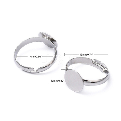 Brass Pad Ring Base Findings EC022-1