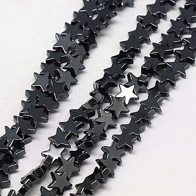 Electroplate Non-magnetic Synthetic Hematite Beads Strands G-J173-4x4mm-05-1