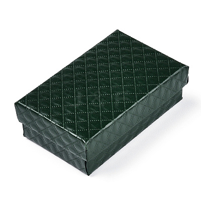 Rhombus Textured Cardboard Jewelry Boxes CBOX-T006-02C-1