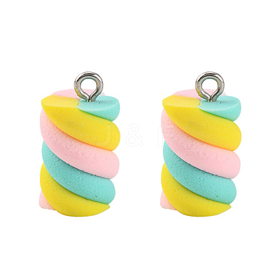 Handmade Polymer Clay Charms X-CLAY-T016-83B-1