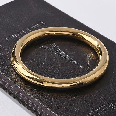 304 Stainless Steel Plain Bangles for Women LS-BJEW-S161-10G-1