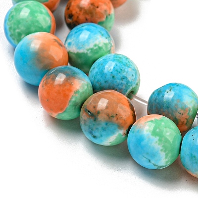 Synthetic Imperial Jasper Beads Strands G-N342-25A-1-1