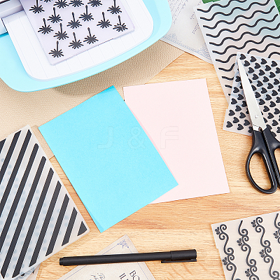 Plastic Embossing Folders DIY-GL0001-14-1