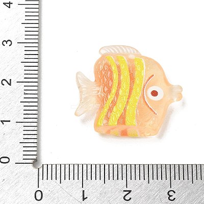 Transparent Resin Pendants RE-CBA098D-01B-1