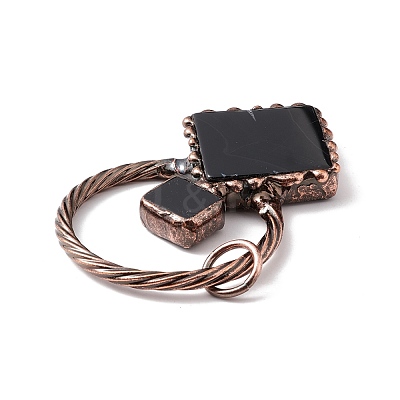 Natural Black Onyx Big Pendants G-I324-08R-1