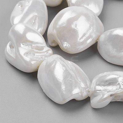 Shell Pearl Beads Strands X-BSHE-K010-08A-1
