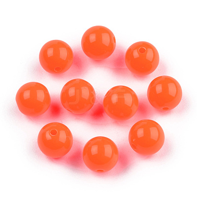 Fluorescent Acrylic Beads MACR-R517-6mm-03-1