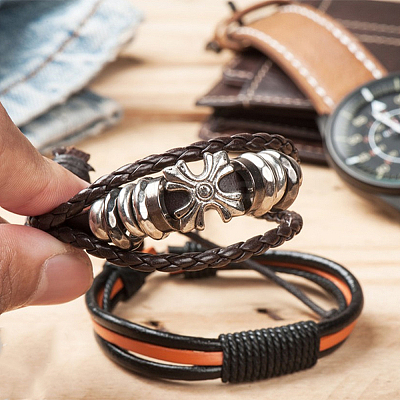 4-Ply Round Imitation Leather Braided Cord LC-WH0003-10D-1