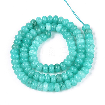 Dyed Natural White Jade Beads Strands X-G-T139-59A-10-1