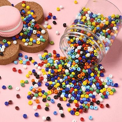 1300Pcs 6/0 Glass Seed Beads SEED-YW0002-19A-1