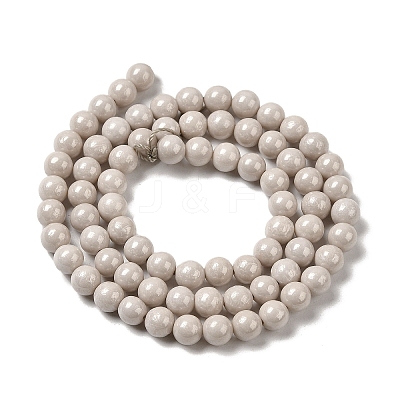 Cubic Zirconia Imitation Pearl Bead Strands ZIRC-P109-03C-01-1