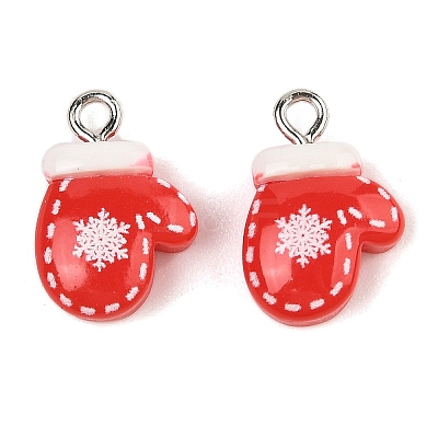 Christmas Theme Opaque Resin Pendants RESI-S08-01A-1