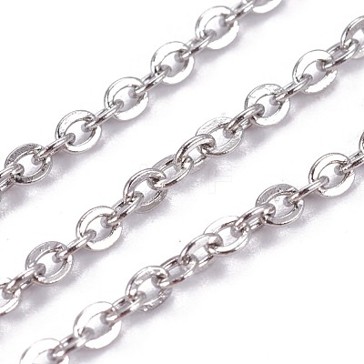 Tarnish Resistant 304 Stainless Steel Cable Chains STAS-I107-04P-1