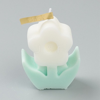 Flower Shaped Aromatherapy Smokeless Candles DIY-C001-02A-1