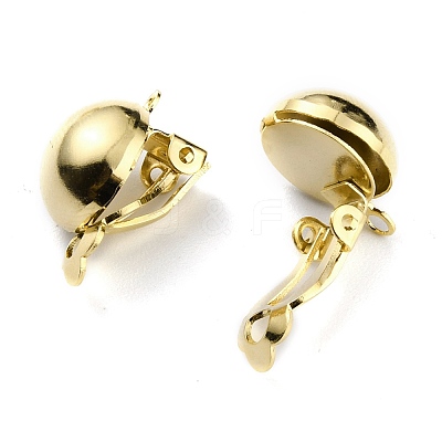 Brass Clip-on Earring Findings KK-O131-03G-A-1