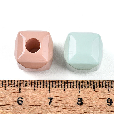 Opaque Acrylic European Beads OACR-I015-64-1