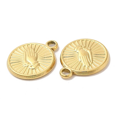 Ion Plating(IP) 304 Stainless Steel Pendants STAS-L020-006G-1